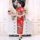 thumbnail image 2 of Características mejoradas del cheongsam largo HD con estampado digital, falda cheongsam ajustada, 2 of 6