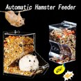 thumbnail image 2 of Clear Automatic Hamster Feeder For Hamster Guinea Pigs Rabbit Food Dispenser Plastic Pet Food Bowl Container Hamster Accessories ShopWise Round, 2 of 8