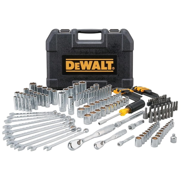 Juego de herramientas DEWALT Mechanics Drive de 1/4 y 3/8 pulgadas, 172 piezas