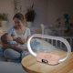 thumbnail image 3 of Lámpara de noche con puerto USB, lámpara de dormitorio con cargador inalámbrico rápido de 10 W, lámpara de mesita de noche con reloj, lámparas de mesa para mesita de noche, lámparas táctiles, 3 of 3