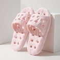 thumbnail image 2 of HNMKIU Unisex Openwork Bath Slippers for Couples Water Friendly for Outdoor Shower and Indoor Home Comfort Women's Slippers Pink,41, 2 of 6