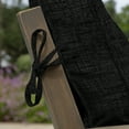 thumbnail image 2 of ARDEN Outdoor Plush Modern Tufted Blowfill Dining Chair Cushion, 21 x 40, Water Repellent, Fade Resistant, Tufted Cushion for Dining and Bistro Chairs, Black Leala, 2 of 8