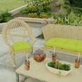 thumbnail image 2 of Jordan Manufacturing 18" x 18" Veranda Citrus Green Solid Square Tufted Contoured Outdoor Wicker Seat Cushion (2 Pack), 2 of 12