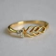 thumbnail image 3 of 1Ct Round Cut Natural Moissanite Women's Wedding Ring 14K Yellow Gold Plated, 3 of 3