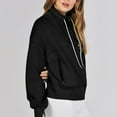 thumbnail image 3 of SIYUDAN Adult Women Sweatshirts Sweat Shirts Women Long Sleeve Womens Half Zip Sweatshirt Black Pullover Crewneck Women'S Winter Clothes Daily Wear, 3 of 6