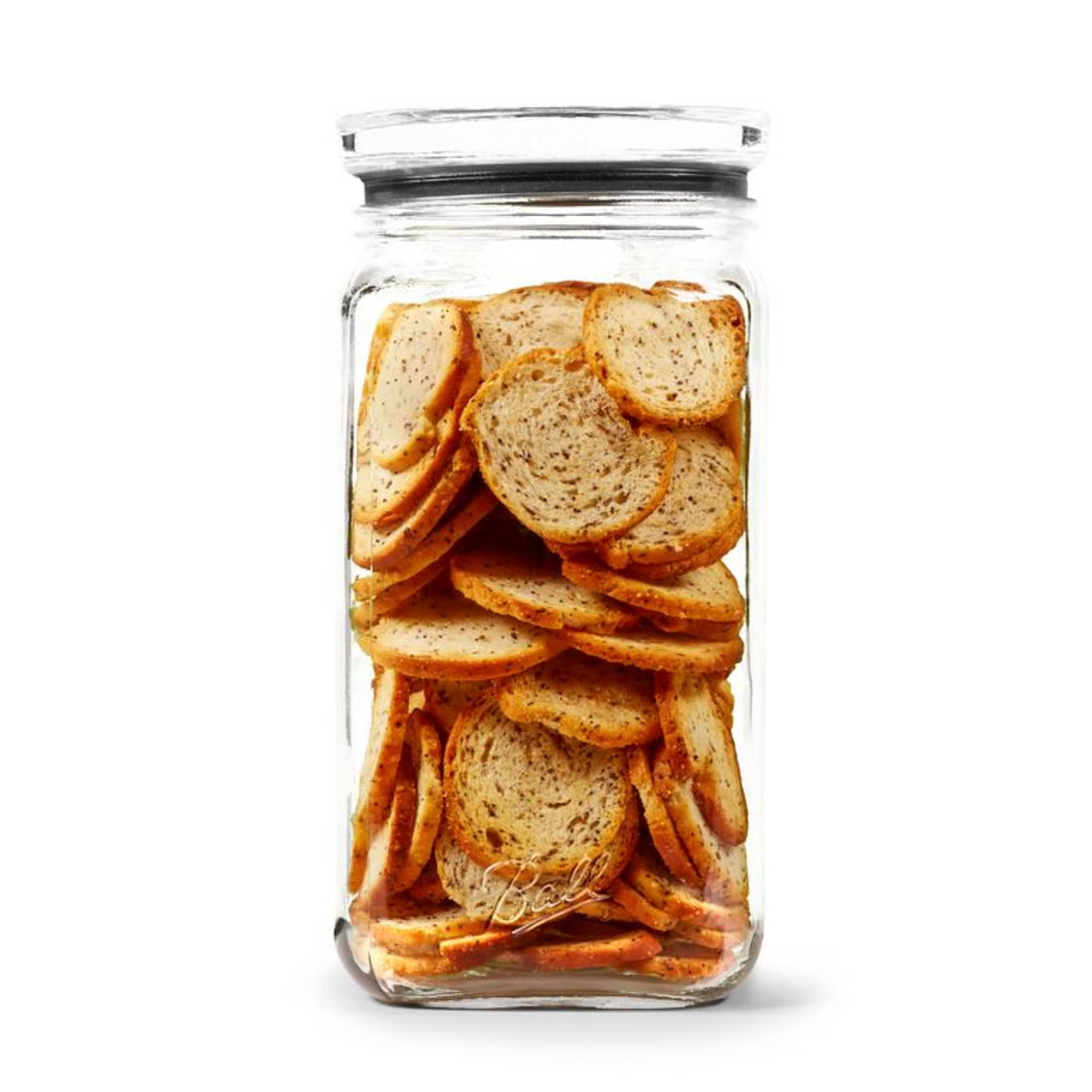 Ball Stack & Store Half-Gallon Jar (9.9 Cup/79 oz.), Glass Storage Jar