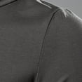 thumbnail image 3 of Men's Winter Shirts, Men's Winter Solid Color Medium High Neck Bottom Layer Long Sleeved Round Neck Top, 3 of 4