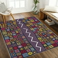 thumbnail image 6 of 1PC Patchwork Regional Carpet Local Carpet, Lightweight Washable Easy-to-Manage Carpet Mat Festival Gift, Suitable for Living Room, Bedroom, Dining Room, Office, Balcony, Room Accessones, 6 of 8