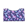 thumbnail image 4 of Lsque White Skull Flower Printed Long Tissue Box Cover Holder, Facial Paper Organizer Dispenser,Triangle with Bottom Belt, PVC Leather Decorative Organizer, 4 of 9