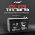 thumbnail image 2 of Casil Battery 12V 9AH SLA Replacement Battery Compatible with Power Patrol SLA1069, 2 of 5