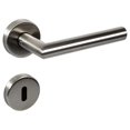 thumbnail image 1 of Stainless Steel Door Handle | Durable & Strong Quality Indoor & Outdoor Use on Doors of Homes, Living Rooms, Kitchens, Bedrooms & Bathrooms | Key Lock, 1 of 4