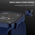 thumbnail image 5 of 2 Pack Étui Rigide Compatible avec Apple Watch 41mm Série 8 Série 7 avec Protecteur d'Écran en Verre Trempé, Couverture de Protection Durable Ultra-Mince Bleu/clair pour iWatch, 5 of 5