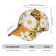 thumbnail image 2 of Fotbe White Floral and Butterflies Gorro Clásico de Béisbol, Gorra Ajustable con Broche Snapback, Gorro de Exterior de Algodón Suave, 2 of 6