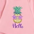 thumbnail image 6 of EnJoCho Children's Holiday Tops Little Children and Big Kids Hello Pineapple Cartoon Print Boys and Girls Tops Short Sleeved T Shirts 1 to 8 Years Casual Trendy Tee Tops, 6 of 6