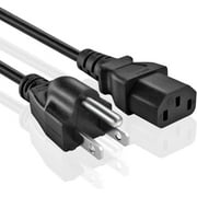 [UL Listed] OMNIHIL 8 Feet Long AC Power Cord Compatible with Denon DJ SC5000 /Pioneer DJ XDJ-RX2 /Dell Precision T5610