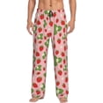 thumbnail image 2 of Goofa Strawberries Printed Soft Pajama Pants for Men, Wide Leg Comfy Casual Lounge Yoga Pants-X-Large, 2 of 9