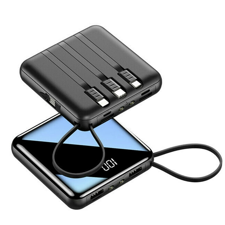Portable With Four Cable Charging Power Bank 20000mAh Batterie