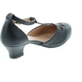 thumbnail image 5 of Chase & Chloe Mimi-1K Girl's T-Strap Cut Out Ankle Wrap Casual Dress Shoes, 5 of 7