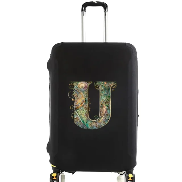 Luggage Covers Protective Cover Travel Luggage Scratch Proof Dust Cover Reusable Dust Cover Washable Graphic Print Pattern 8Graphic Letter U S