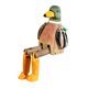 thumbnail image 4 of Escultura de figura animal de madera coleccionable de estilo mediterráneo, decoración costera. Pato, 4 of 9
