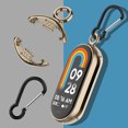 thumbnail image 1 of Conectores de correa de reloj de metal para Xiaomi Mi Band 8 (2 piezas doradas con mosquetón) Tmvgtek Para estrenar, 1 of 9
