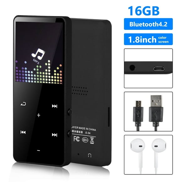 Mp3 Player With Bluetooth 5.3 Technology, High-Quality Portable Music Device With Hd Speaker, Touch Buttons For Seamless Control, Supports Expanded Storage Up To 128Gb, Ideal For
