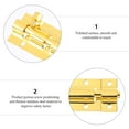 thumbnail image 4 of OULII 2Pcs Slide Bolt Lock for Home Security with Golden Finish 7 48X2 93X0 39in, 4 of 8