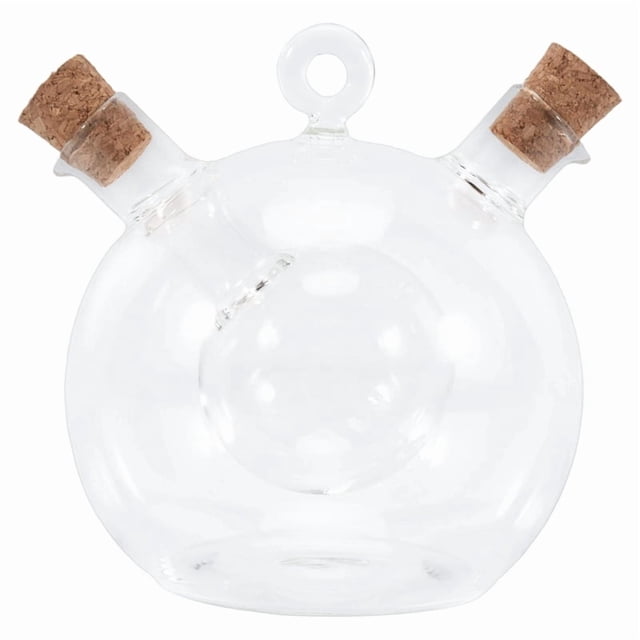 Dispensador de y Vinagre 2 en 1 Botella Vidrio Cocina Aceite con TapóN Corcho