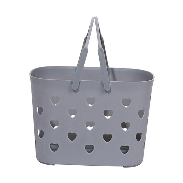 Bolsa de playa impermeable, bolsa de viaje, bolso de mano, portátil, diseño de corazón, baño hueco. gris