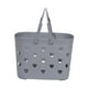 thumbnail image 1 of Bolsa de playa impermeable, bolsa de viaje, bolso de mano, portátil, diseño de corazón, baño hueco. gris, 1 of 9