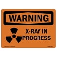 thumbnail image 1 of SignMission OS-WS-A-1218-L-12951 Panneau d'Avertissement OSHA 12 x 18 Po - Radiographie en Cours avec Symbole, 1 of 1