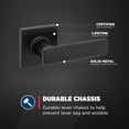 thumbnail image 2 of Breton Matte Passage Door Handle Modern Dcor Door Hardware Reversible Hall/Closet Door Handle Microban Embedded Finish, 2 of 10
