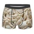 thumbnail image 5 of Uemuo Starfish and Sea Shells Pattern Men's Boxer Briefs,Trunk Anti-Chafing,Comfortable, Durable, and Stylish Underwear-Small, 5 of 9