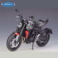 thumbnail image 3 of WELLY 1:12 2021 Triumph Trident 660 Alloy Racing Motorcycle Model Diecast Metal Street Motorcycle Model Simulation Kids Toy Gift, 3 of 6