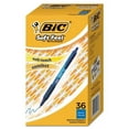 thumbnail image 2 of Soft Feel Ballpoint Pen Value Pack, Retractable, Medium 1 Mm, Blue Ink, Blue Barrel, 36/pack | Bundle of 10 Packs, 2 of 5