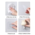 thumbnail image 3 of Gancho Para Llaves De Gato Gancho creativo para llaves de gato Colgadores de puerta de dormitorio sin costuras Gancho de pared amarillo Ehuebsd Libre de BPA, 3 of 4