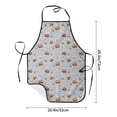 thumbnail image 4 of Naloa 1Pack Adjustable Bib Apron Waterdrop Resistant Cooking Kitchen Aprons for Women Men Chef, Bee Print, 4 of 5