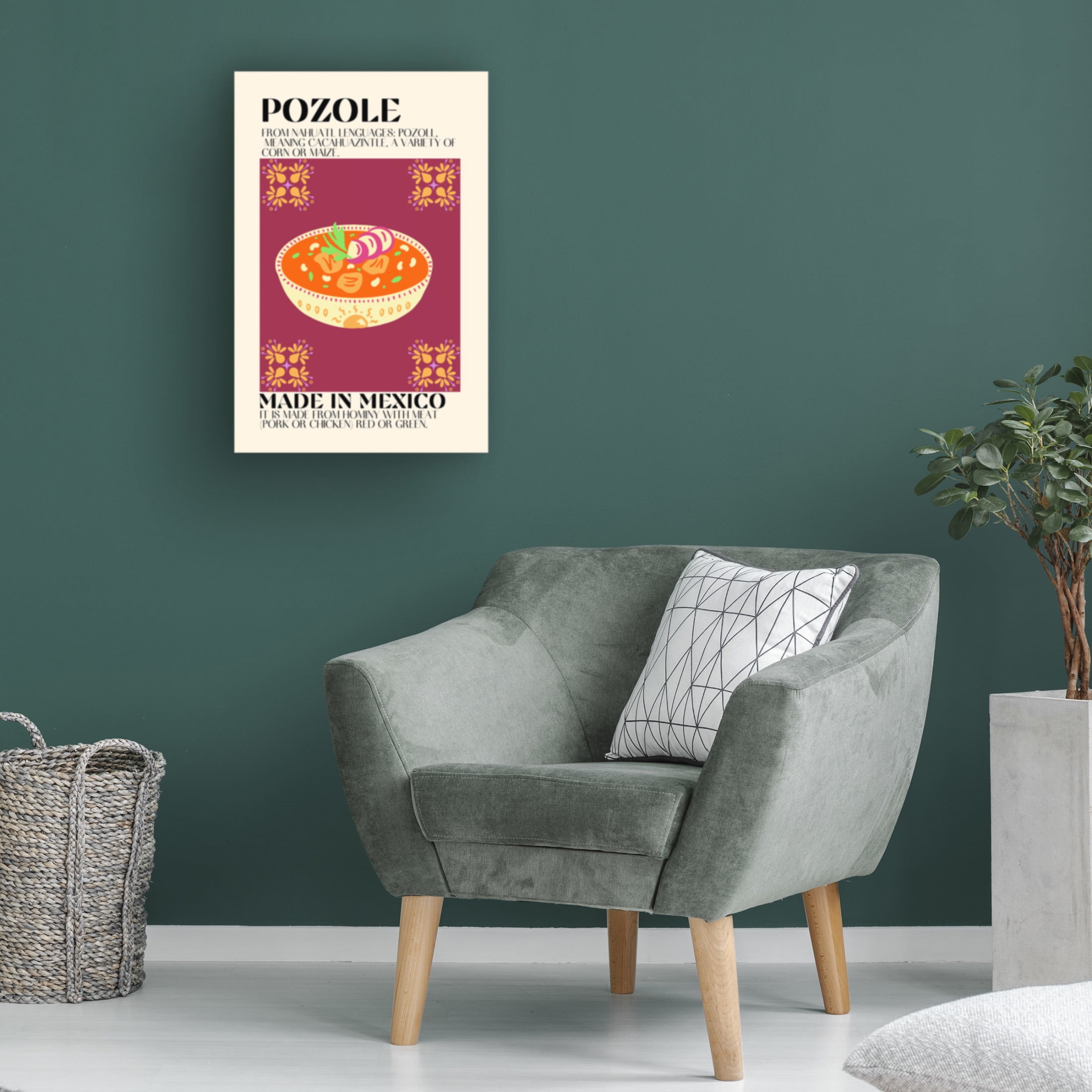 Canvas Wall Art - Gaec Studio 'Pozole' Wall Art for Living Room, Bedroom, or Office Décor by Trademark Fine Art - 16 x 24 Inches
