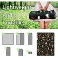 thumbnail image 4 of Mushroom Picnic Blankets Waterproof Foldable,60’‘x80'''' Portable Dual Layers Outdoor Travel Camping Backpacking Hiking Beach Blanket Mat for Grass Padded Lawn Park Beach,Picnic Accessories, 4 of 5