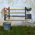 thumbnail image 1 of Organisateur d'Outils de Jardin en Métal, Organisateur Mural pour Outils de Garage, Support Robuste pour Outils de Garage, Supporte 100 lbs, Rangement pour Outils de Jardin pour Pelles et Râteaux, 1 of 10