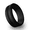 Black, variant on Silicone V Style Wedding Ring Engagement Ring Silicone Rubber Wedding Bands for Men Women Couples Rings (Black, 14)