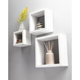 thumbnail image 2 of Repisas Flotantes Cuadradas Minimalistas Blanco, 2 of 2