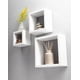 thumbnail image 2 of Repisas Flotantes Cuadradas Minimalistas Blanco, 2 of 2