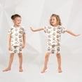thumbnail image 5 of Summer Short Sleeve Pajama Sets Monkey and Banana Patterns Sleepwear Nighty 95% Cotton (5-14Y), 5 of 7