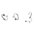 thumbnail image 4 of Pendientes con Clip Zulema 12 piezas convertidor de Espacios en Blanco con plata, 4 of 8