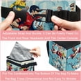 thumbnail image 4 of Football Foldable Car Trash Can with Lid, Leak-Proof Mini Trash Can, Hanging Storage Bag for Car, 4 of 6