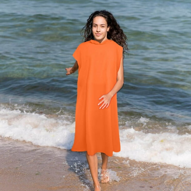 Albornoz cambiador de microfibra Surf con capucha Poncho de