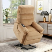 EUROCO Power Lift Chair Soft Fabric Upholstery Recliner Living Room Sofa Chair with Remote