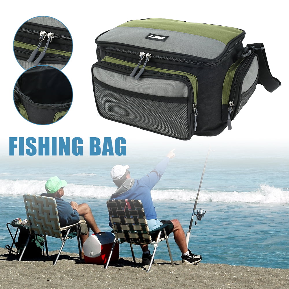 Willstar Fishing Tackle Bag 600D Oxford Fabric Fishing Tackle Storage Bag  Multi-pockets Accessories Holder Lures Storage Pouch - Walmart.com
