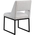 thumbnail image 3 of Meridian Furniture Jayce Cream Boucle Fabric Dining Chair, 3 of 6